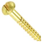 Slotted Round Head Brass Wood Screw Kit
